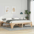 Vidaxl bedframe bruin 200 x 200 cm massief grenenhout