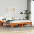 Vidaxl bedframe bruin 200 x 200 cm massief grenenhout