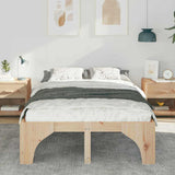 Vidaxl bedframe bruin 120 x 200 cm massief grenenhout