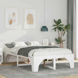 Vidaxl bedframe wit 120 x 200 cm massief grenenhout