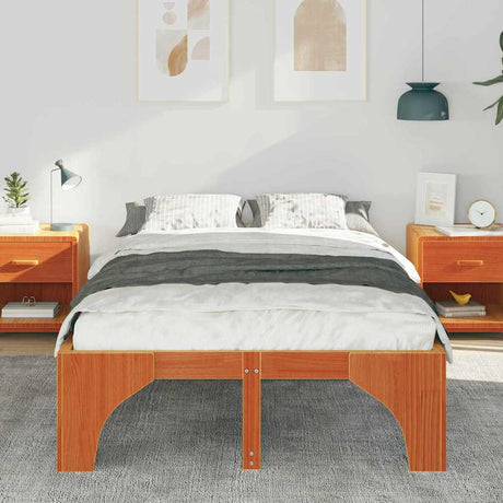 Vidaxl bedframe bruin 120 x 200 cm massief grenenhout