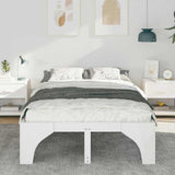 Vidaxl bedframe wit 120 x 190 cm massief grenenhout