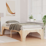 Vidaxl bedframe bruin 100 x 200 cm massief grenenhout