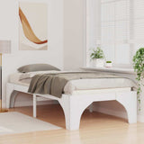 Vidaxl bedframe wit 100 x 200 cm massief grenenhout