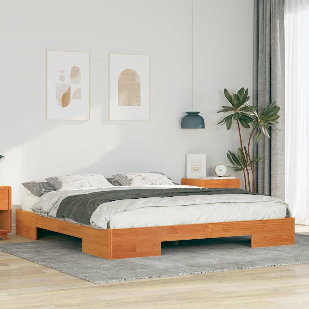 Vidaxl bedframe bruin 200 x 200 cm