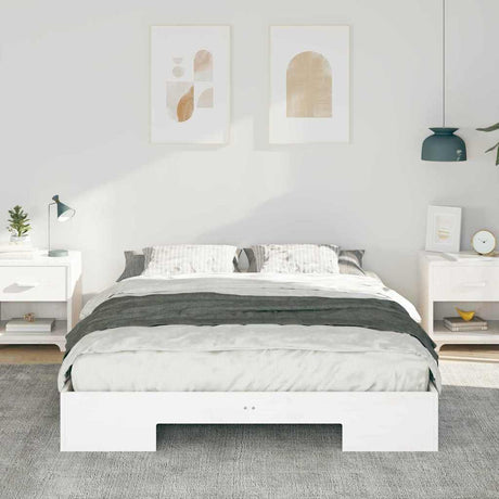 Vidaxl bedframe wit 160 x 200 cm