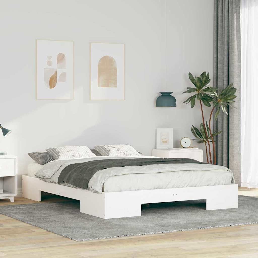 Vidaxl bedframe wit 150 x 200 cm