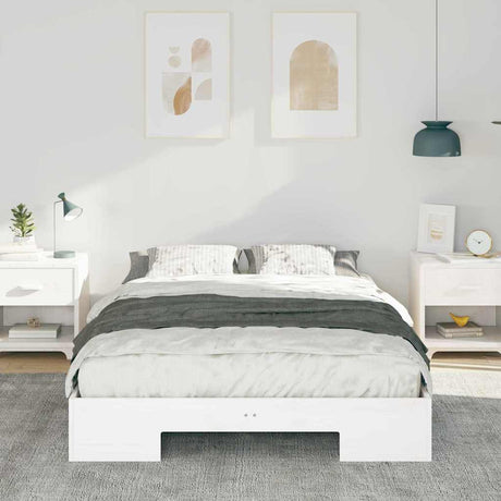 Vidaxl bedframe wit 140 x 190 cm