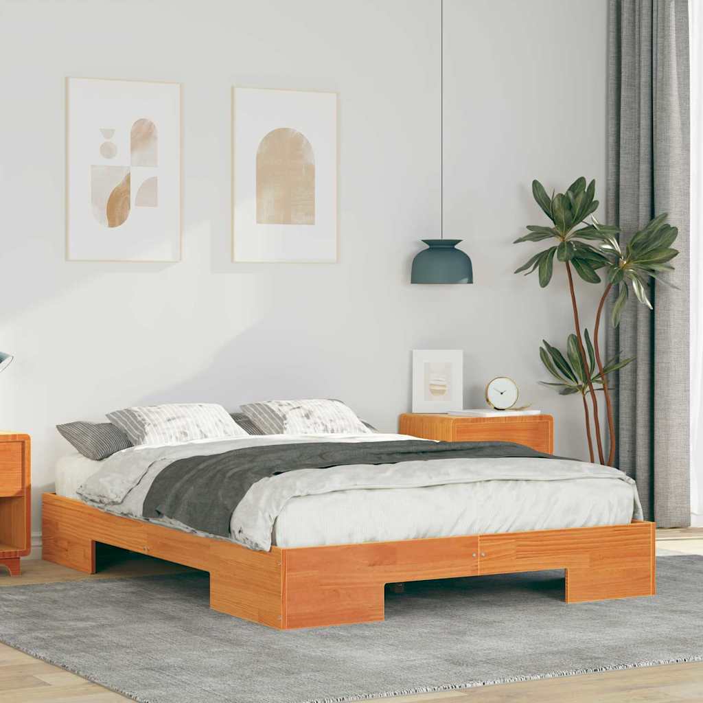 Vidaxl bedframe bruin 135 x 190 cm