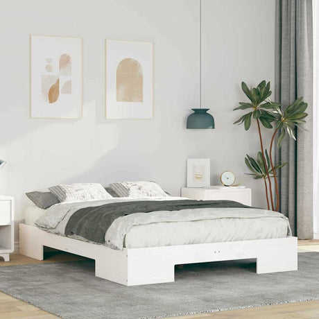 Vidaxl bedframe wit 120 x 190 cm