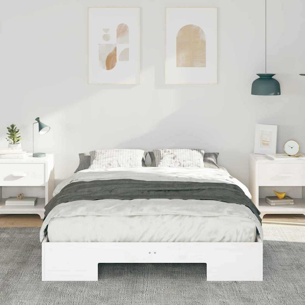 Vidaxl bedframe wit 120 x 190 cm