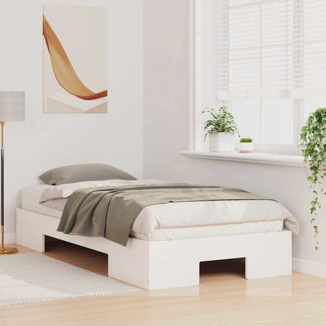 Vidaxl bedframe wit 90 x 190 cm