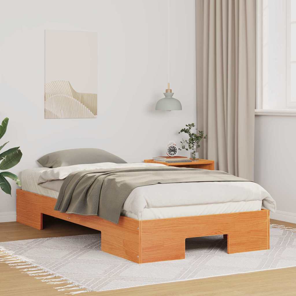 Vidaxl bedframe bruin 90 x 190 cm