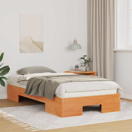 Vidaxl bedframe bruin 90 x 190 cm