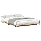 Vidaxl bedframe bruin 150 x 200 cm massief grenenhout