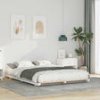 Vidaxl bedframe wit 150 x 200 cm massief grenenhout