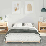 Vidaxl bedframe bruin 135 x 190 cm massief grenenhout