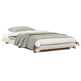 Vidaxl bedframe bruin 100 x 200 cm massief grenenhout