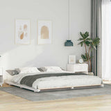 Vidaxl bedframe wit 200 x 210 cm massief grenenhout
