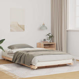 Vidaxl bedframe bruin 80 x 220 cm massief grenenhout