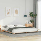 Vidaxl bedframe bruin 180 x 220 cm massief grenenhout