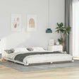 Vidaxl bedframe wit 200 x 220 cm massief grenenhout