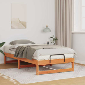 Vidaxl bedframe bruin 90 x 190 cm massief grenenhout