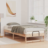Vidaxl bedframe bruin 80 x 210 cm massief grenenhout