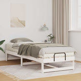 Vidaxl bedframe wit 90 x 210 cm massief grenenhout