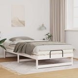 Vidaxl bedframe wit 100 x 210 cm massief grenenhout