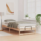 Vidaxl bedframe bruin 100 x 220 cm massief grenenhout