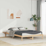 Vidaxl bedframe met zijtafels naturel 160 x 210 cm massief grenenhout