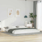 Vidaxl bedframe wit 200 x 220 cm massief grenenhout