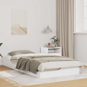 Vidaxl bedframe wit 80 x 200 cm massief grenenhout