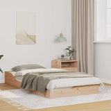 Vidaxl bedframe bruin 75 x 190 cm massief grenenhout
