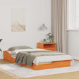 Vidaxl bedframe wasbruin 75 x 190 cm massief grenenhout