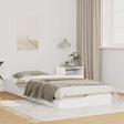 Vidaxl bedframe wit 80 x 210 cm massief grenenhout