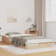 Vidaxl bedframe bruin 80 x 220 cm massief grenenhout