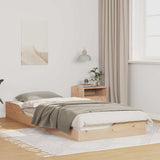Vidaxl bedframe bruin 80 x 220 cm massief grenenhout