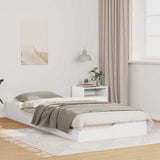Vidaxl bedframe wit 80 x 220 cm massief grenenhout