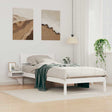Vidaxl bedframe met hoofdeinde wit 100 x 200 cm massief grenenhout