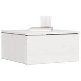 Vidaxl nachtkastje met lade wit 37 x 35 x 18,5 cm massief grenenhout