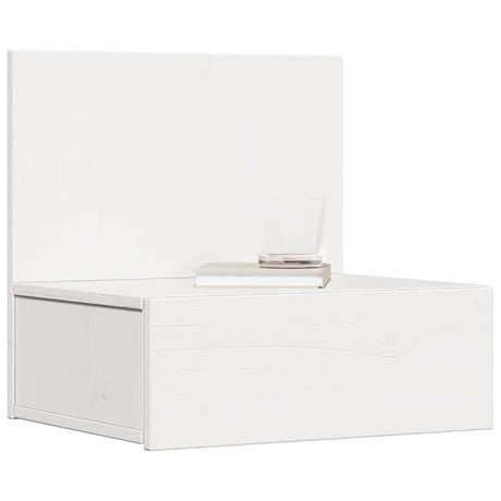 Vidaxl nachtkastje met lade wit 42 x 32,5 x 40 cm massief grenenhout
