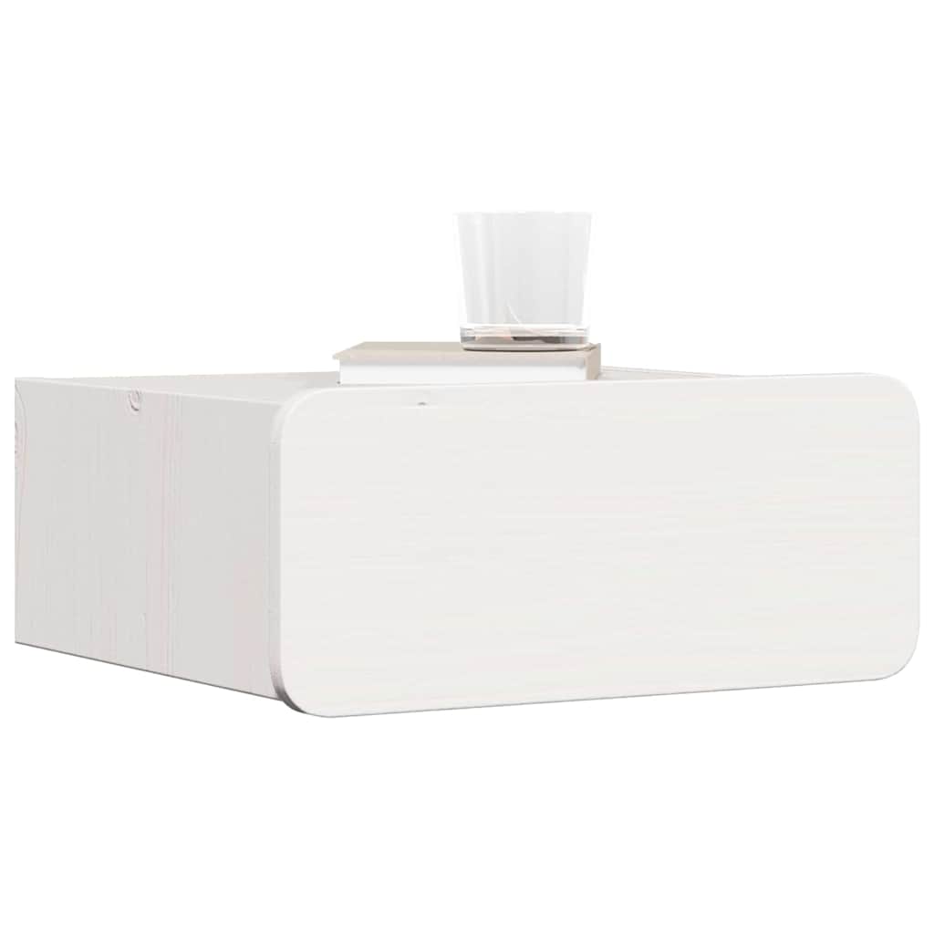 Vidaxl nachtkastje 2 st wit 39 x 34 x 16,5 cm massief grenenhout