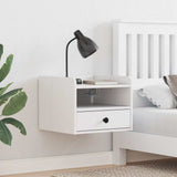 Vidaxl nachtkastje 2 st wit 38 x 36 x 29,5 cm massief grenenhout