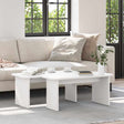 Vidaxl salontafel 2 st wit 100 x 69 x 35,5 cm massief grenenhout