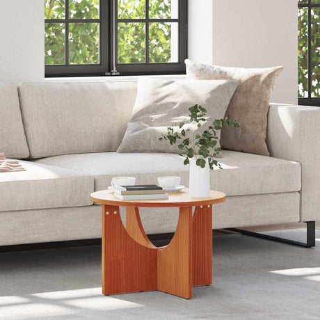 Vidaxl salontafel wasbruin 50 x 50 x 35 cm massief grenenhout