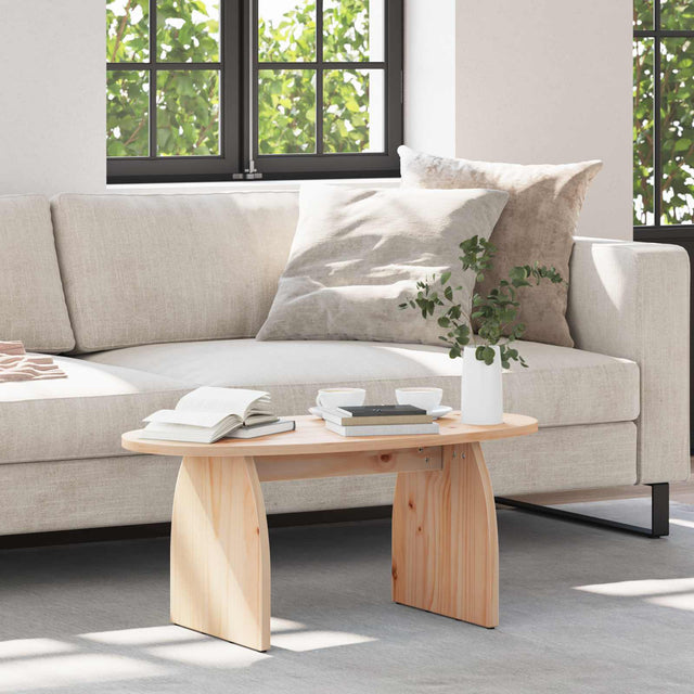 Vidaxl salontafel bruin 80 x 40 x 35 cm massief grenenhout