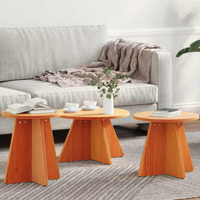 Vidaxl salontafel 3 st wasbruin 49 x 49 x 30 cm