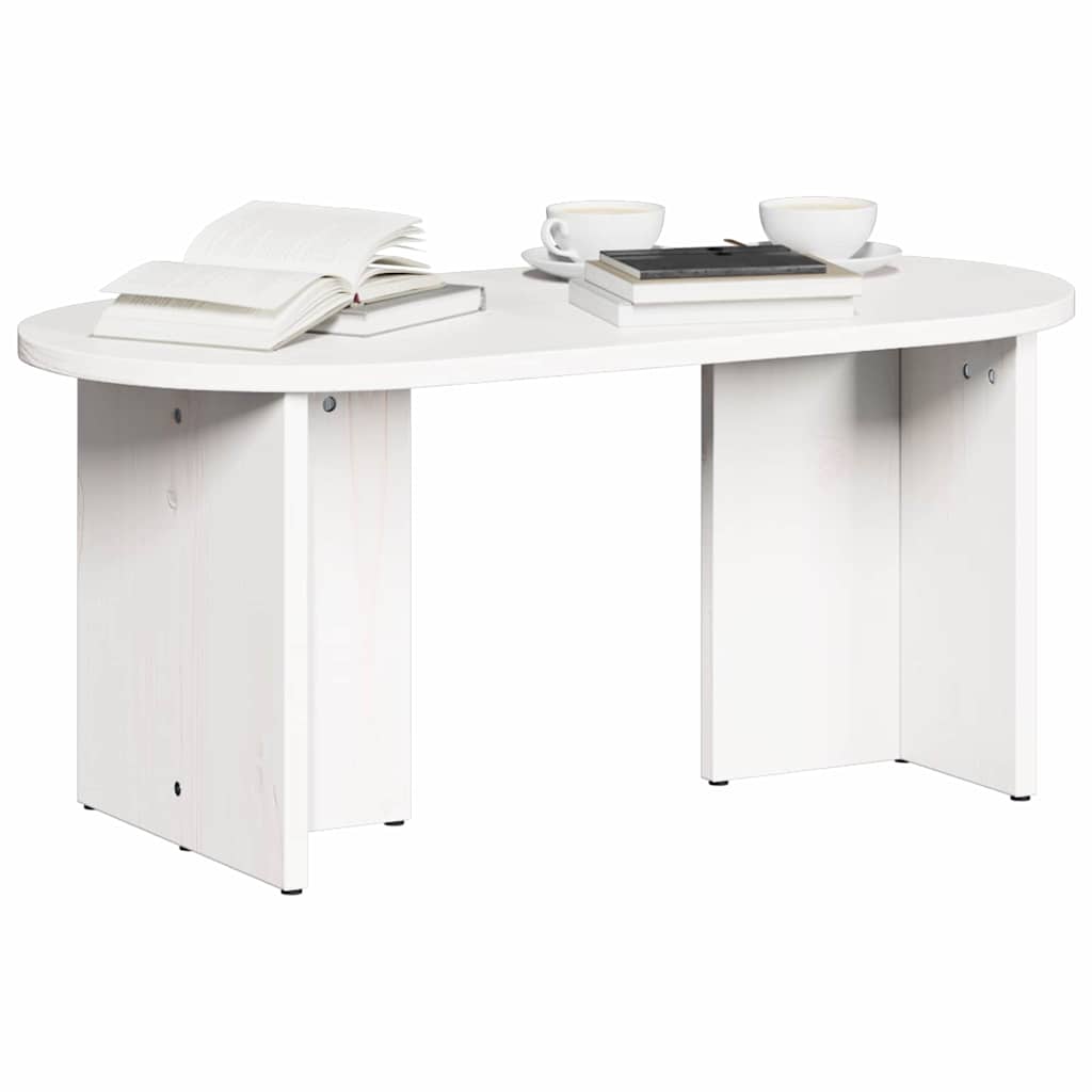 Vidaxl salontafel wit 80 x 39,5 x 35 cm massief grenenhout